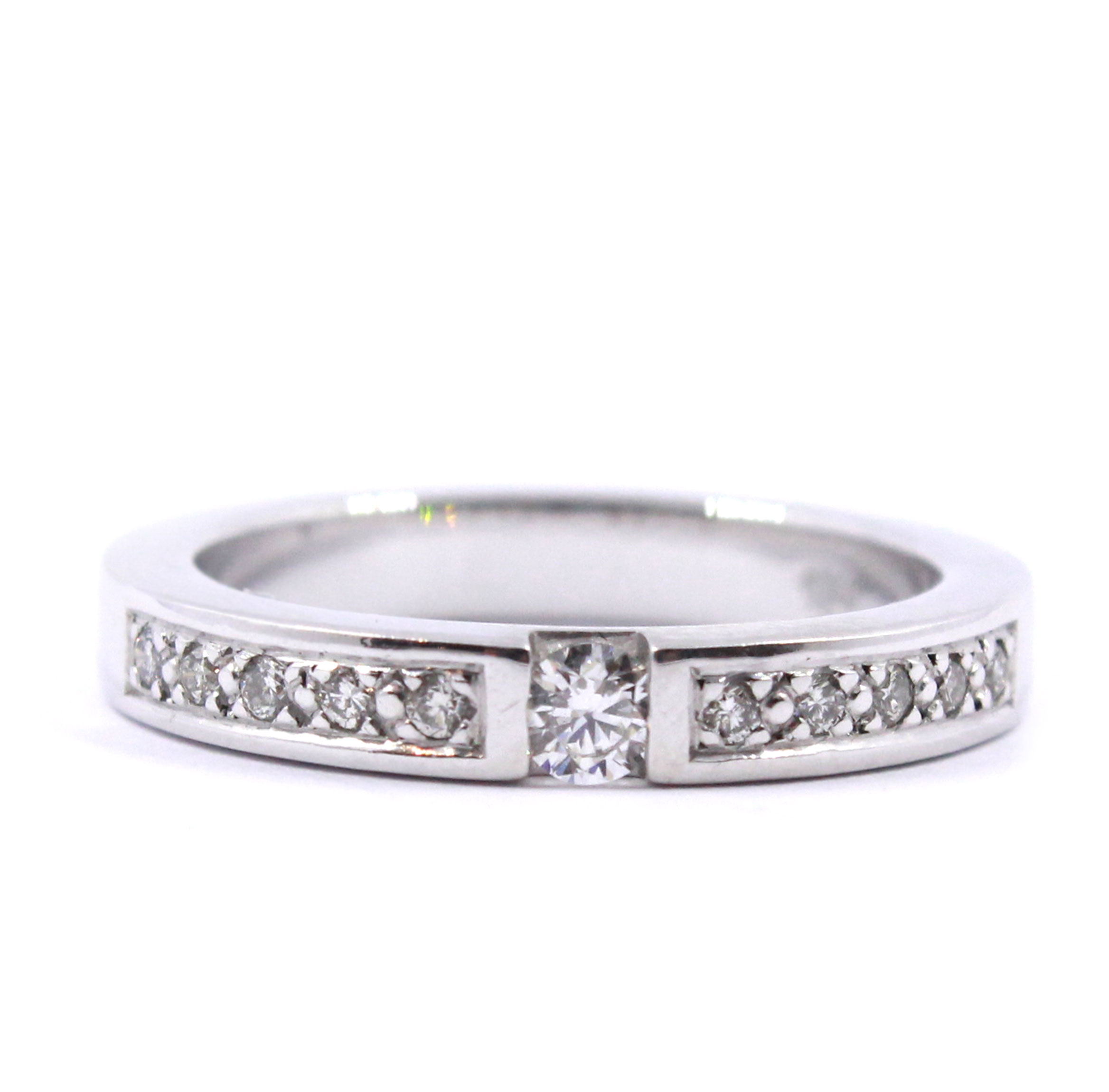 Cintillo Solitario Pavé